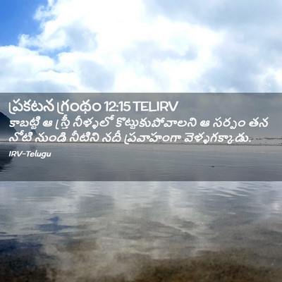 Picture 02 - ప్రకటన గ్రంథం 12:15 TELIRV - కాబట్టి ఆ స్త్రీ - Bible Verse Picture