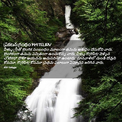 Picture 02 - ప్రకటన గ్రంథం 14:4 TELIRV - వీళ్ళు స్త్రీతో - Bible Verse Picture