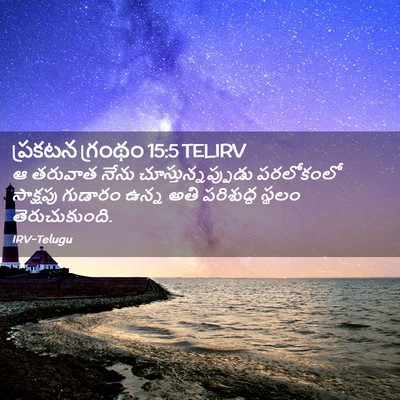 Picture 02 - ప్రకటన గ్రంథం 15:5 TELIRV - ఆ తరువాత నేను - Bible Verse Picture