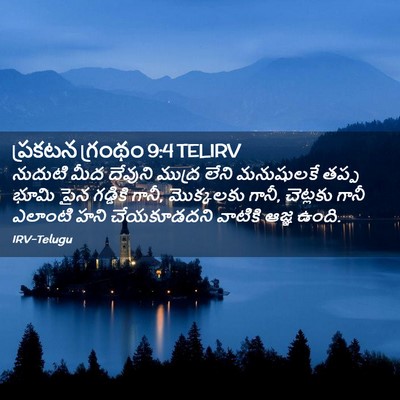 Picture 02 - ప్రకటన గ్రంథం 9:4 TELIRV - నుదుటి మీద దేవుని - Bible Verse Picture