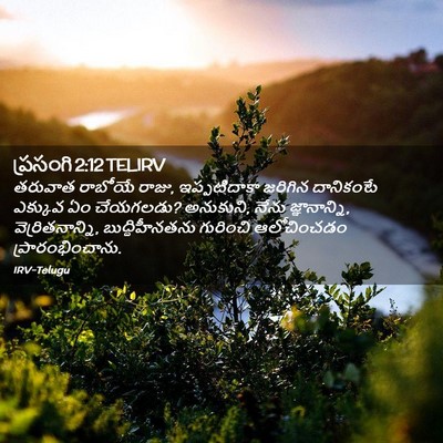 Picture 02 - ప్రసంగి 2:12 TELIRV - తరువాత రాబోయే - Bible Verse Picture