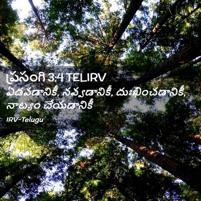 Picture 02 - ప్రసంగి 3:4 TELIRV - ఏడవడానికీ, - Bible Verse Picture