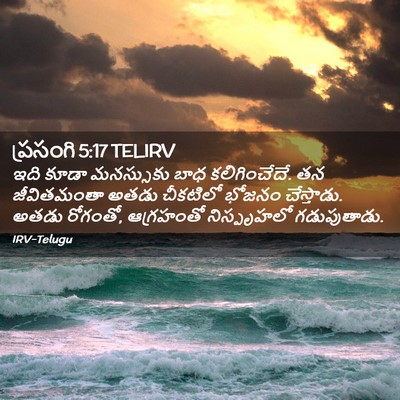 Picture 02 - ప్రసంగి 5:17 TELIRV - ఇది కూడా మనస్సుకు - Bible Verse Picture