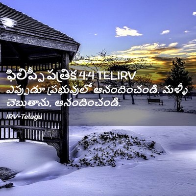 Picture 02 - ఫిలిప్పీ పత్రిక 4:4 TELIRV - ఎప్పుడూ ప్రభువులో - Bible Verse Picture
