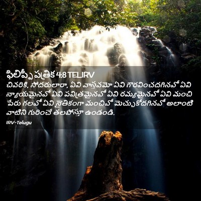 Picture 02 - ఫిలిప్పీ పత్రిక 4:8 TELIRV - చివరికి, - Bible Verse Picture