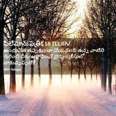 Picture 02 - ఫిలేమోను పత్రిక 1:8 TELIRV - అందుచేత తప్పకుండా - Bible Verse Picture