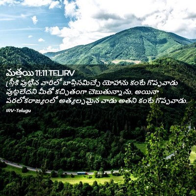 Picture 02 - మత్తయి 11:11 TELIRV - స్త్రీకి పుట్టిన - Bible Verse Picture