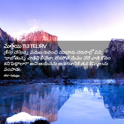 Picture 02 - మత్తయి 11:3 TELIRV - క్రీస్తు - Bible Verse Picture
