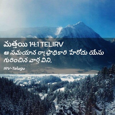 Picture 02 - మత్తయి 14:1 TELIRV - ఆ సమయాన - Bible Verse Picture