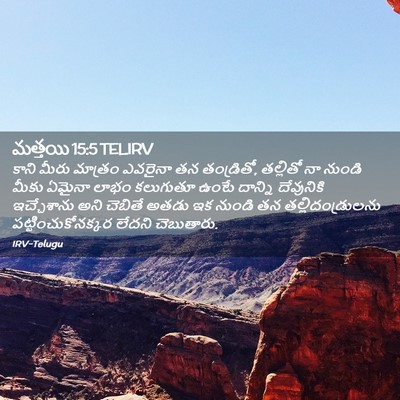 Picture 02 - మత్తయి 15:5 TELIRV - కాని మీరు మాత్రం - Bible Verse Picture