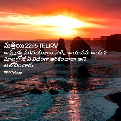 Picture 02 - మత్తయి 22:15 TELIRV - అప్పుడు - Bible Verse Picture