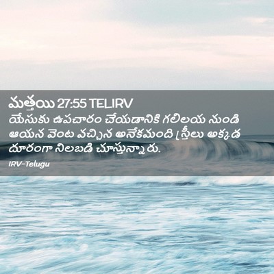 Picture 02 - మత్తయి 27:55 TELIRV - యేసుకు ఉపచారం - Bible Verse Picture
