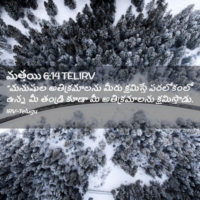 Picture 02 - మత్తయి 6:14 TELIRV - “మనుషుల - Bible Verse Picture