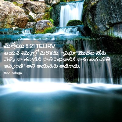 Picture 02 - మత్తయి 8:21 TELIRV - ఆయన శిష్యుల్లో - Bible Verse Picture