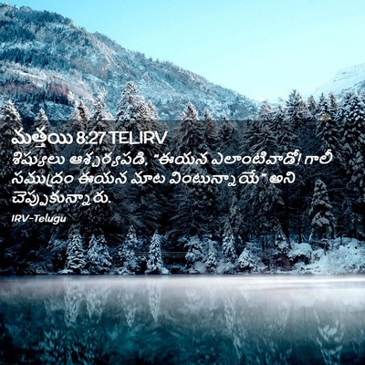 Picture 02 - మత్తయి 8:27 TELIRV - శిష్యులు - Bible Verse Picture