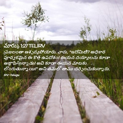 Picture 02 - మార్కు 1:27 TELIRV - ప్రజలంతా - Bible Verse Picture