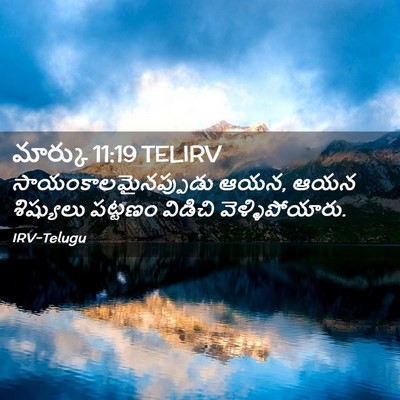 Picture 02 - మార్కు 11:19 TELIRV - సాయంకాలమైనప్పుడు - Bible Verse Picture