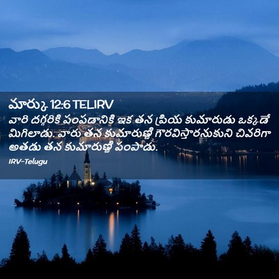Picture 02 - మార్కు 12:6 TELIRV - వారి దగ్గరికి - Bible Verse Picture