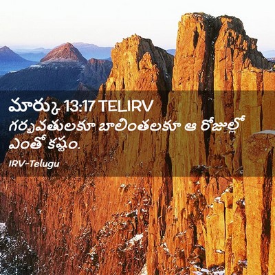 Picture 02 - మార్కు 13:17 TELIRV - గర్భవతులకూ - Bible Verse Picture