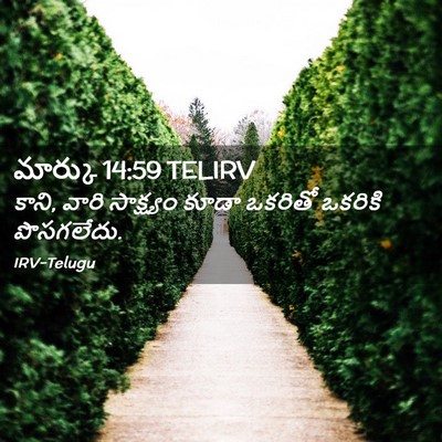 Picture 02 - మార్కు 14:59 TELIRV - కాని, వారి - Bible Verse Picture