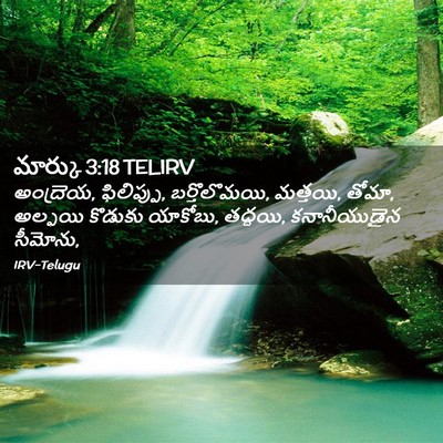 Picture 02 - మార్కు 3:18 TELIRV - అంద్రెయ, ఫిలిప్పు, - Bible Verse Picture