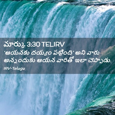 Picture 02 - మార్కు 3:30 TELIRV - ‘ఆయనకు దయ్యం - Bible Verse Picture