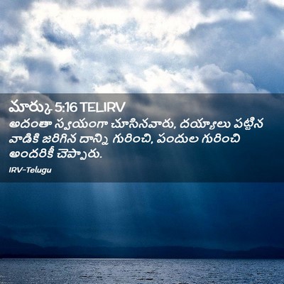 Picture 02 - మార్కు 5:16 TELIRV - అదంతా స్వయంగా - Bible Verse Picture