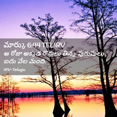 Picture 02 - మార్కు 6:44 TELIRV - ఆ రోజు అక్కడ - Bible Verse Picture