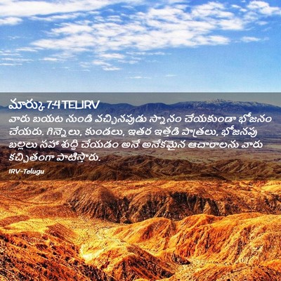 Picture 02 - మార్కు 7:4 TELIRV - వారు బయట నుండి - Bible Verse Picture