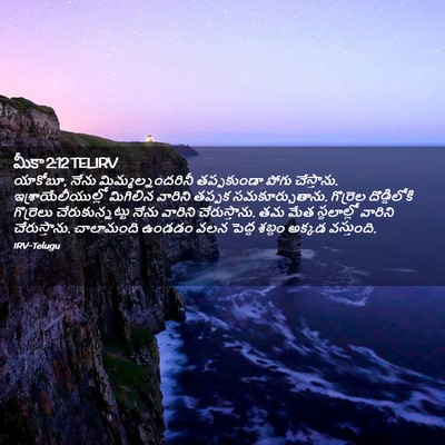 Picture 02 - మీకా 2:12 TELIRV - యాకోబూ, నేను - Bible Verse Picture
