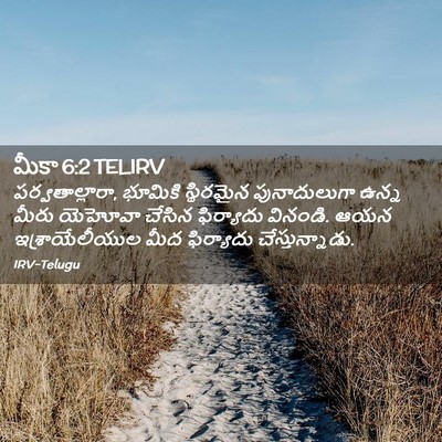 Picture 02 - మీకా 6:2 TELIRV - పర్వతాల్లారా, - Bible Verse Picture