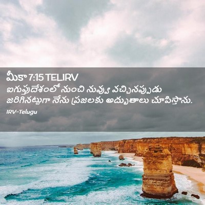 Picture 02 - మీకా 7:15 TELIRV - ఐగుప్తుదేశంలో - Bible Verse Picture