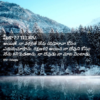 Picture 02 - మీకా 7:7 TELIRV - అయితే, నా వరకైతే - Bible Verse Picture