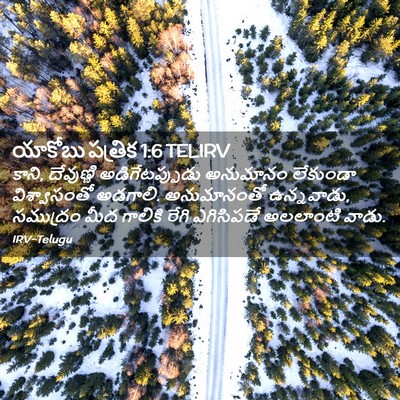Picture 02 - యాకోబు పత్రిక 1:6 TELIRV - కాని, దేవుణ్ణి - Bible Verse Picture