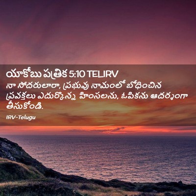 Picture 02 - యాకోబు పత్రిక 5:10 TELIRV - నా సోదరులారా, - Bible Verse Picture