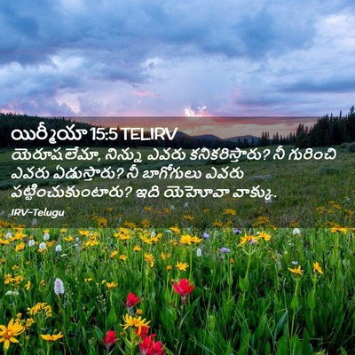Picture 02 - యిర్మీయా 15:5 TELIRV - యెరూషలేమా, నిన్ను - Bible Verse Picture