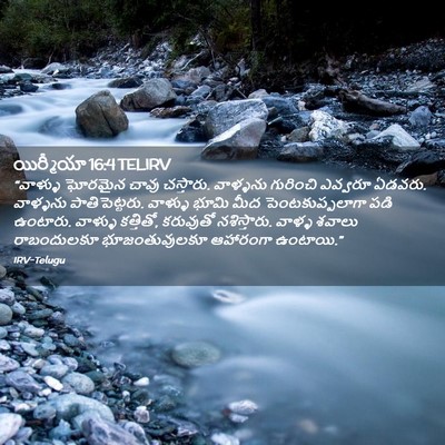 Picture 02 - యిర్మీయా 16:4 TELIRV - “వాళ్ళు ఘోరమైన - Bible Verse Picture