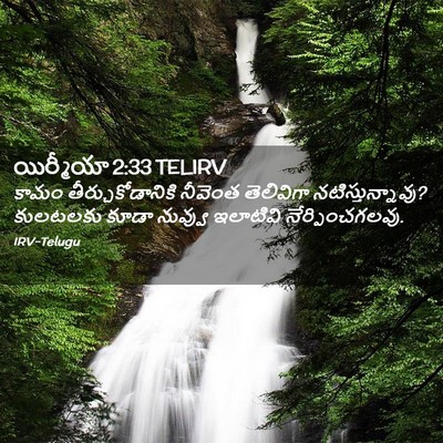 Picture 02 - యిర్మీయా 2:33 TELIRV - కామం - Bible Verse Picture
