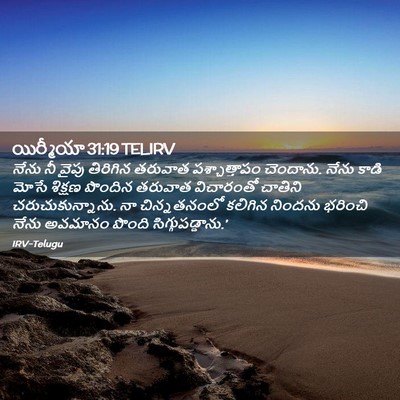 Picture 02 - యిర్మీయా 31:19 TELIRV - నేను నీ వైపు - Bible Verse Picture