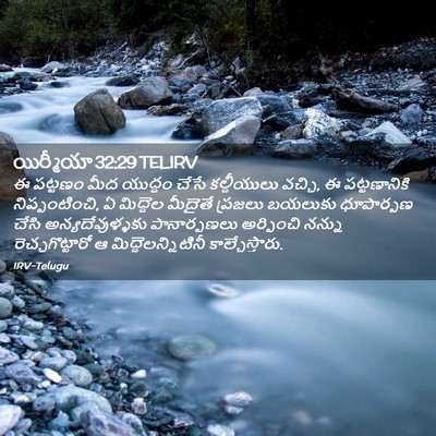 Picture 02 - యిర్మీయా 32:29 TELIRV - ఈ పట్టణం మీద - Bible Verse Picture
