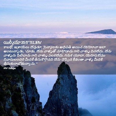 Picture 02 - యిర్మీయా 35:17 TELIRV - కాబట్టి, - Bible Verse Picture