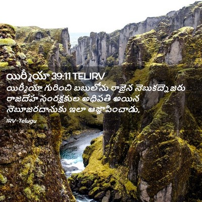 Picture 02 - యిర్మీయా 39:11 TELIRV - యిర్మీయా గురించి - Bible Verse Picture
