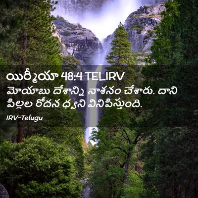 Picture 02 - యిర్మీయా 48:4 TELIRV - మోయాబు దేశాన్ని - Bible Verse Picture
