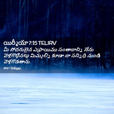 Picture 02 - యిర్మీయా 7:15 TELIRV - మీ సోదరులైన - Bible Verse Picture