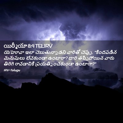 Picture 02 - యిర్మీయా 8:4 TELIRV - యెహోవా ఇలా - Bible Verse Picture