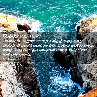 Picture 02 - యెషయా 17:10 TELIRV - ఎందుకంటే నీ - Bible Verse Picture