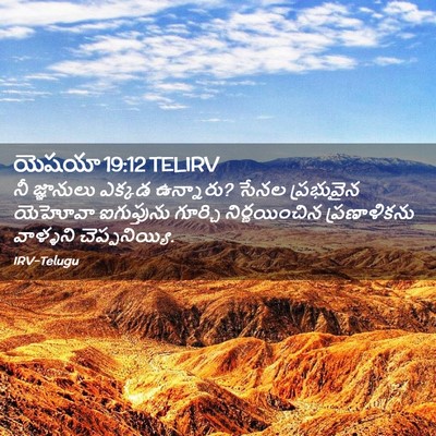 Picture 02 - యెషయా 19:12 TELIRV - నీ జ్ఞానులు ఎక్కడ - Bible Verse Picture