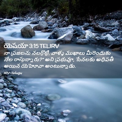 Picture 02 - యెషయా 3:15 TELIRV - నా ప్రజలను - Bible Verse Picture