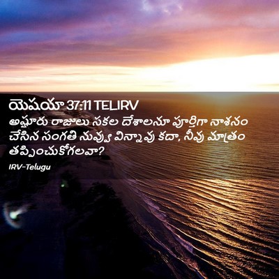 Picture 02 - యెషయా 37:11 TELIRV - అష్షూరు రాజులు - Bible Verse Picture