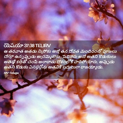 Picture 02 - యెషయా 37:38 TELIRV - ఆ తరవాత అతడు - Bible Verse Picture